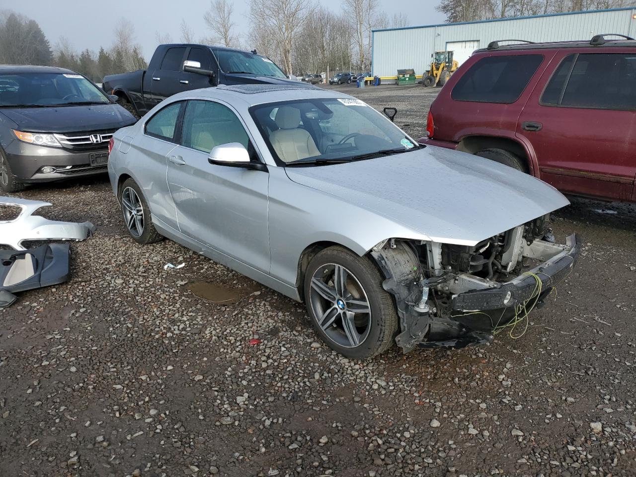 2017 BMW 2er VIN WBA2F9C34HV664704 Copart auction photo, front end damage thumbnail 4