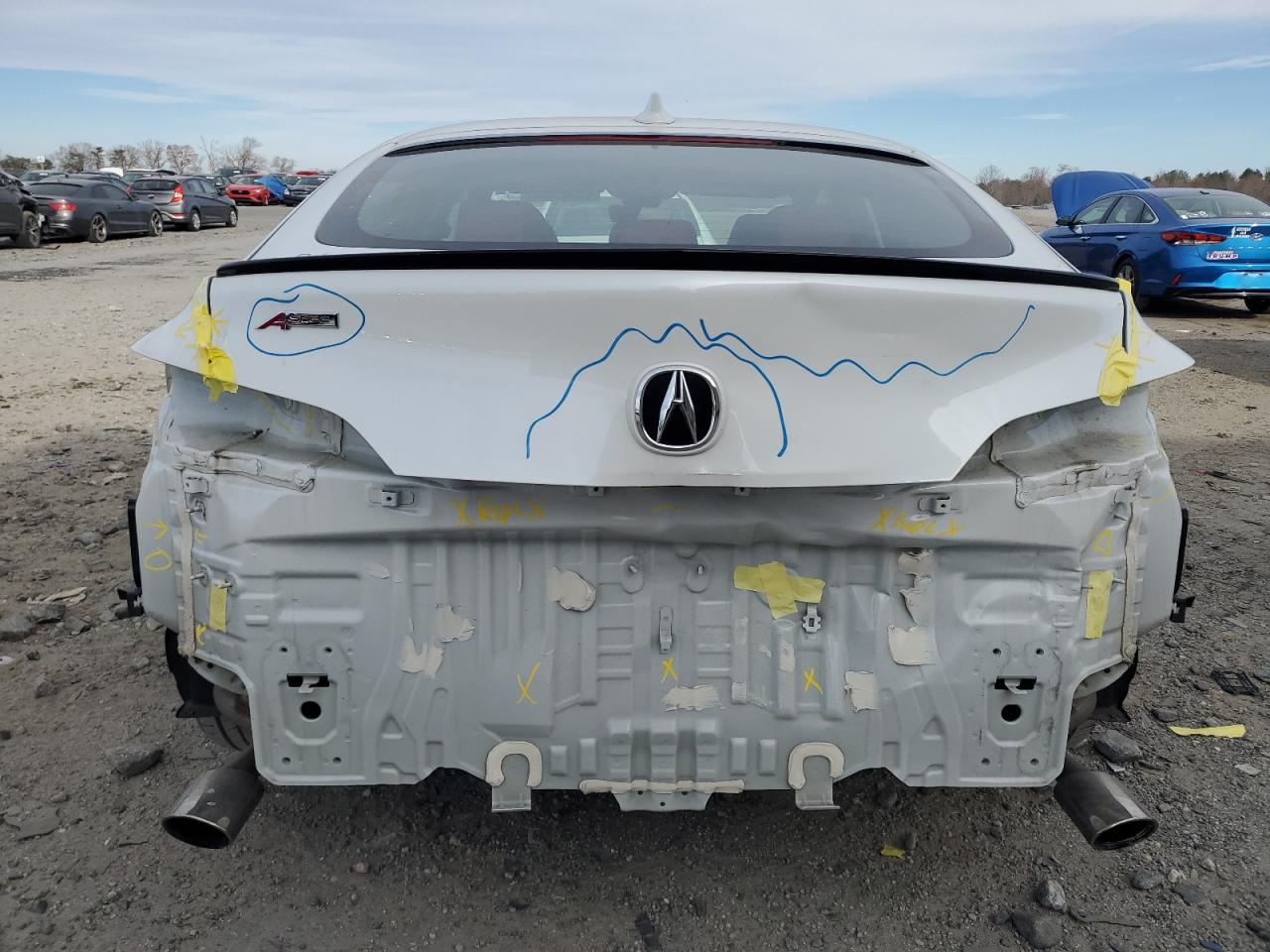 2024 Acura Integra VIN 19UDE4H69RA019979 Copart auction photo, rear end / minor dent/scratches damage thumbnail 6
