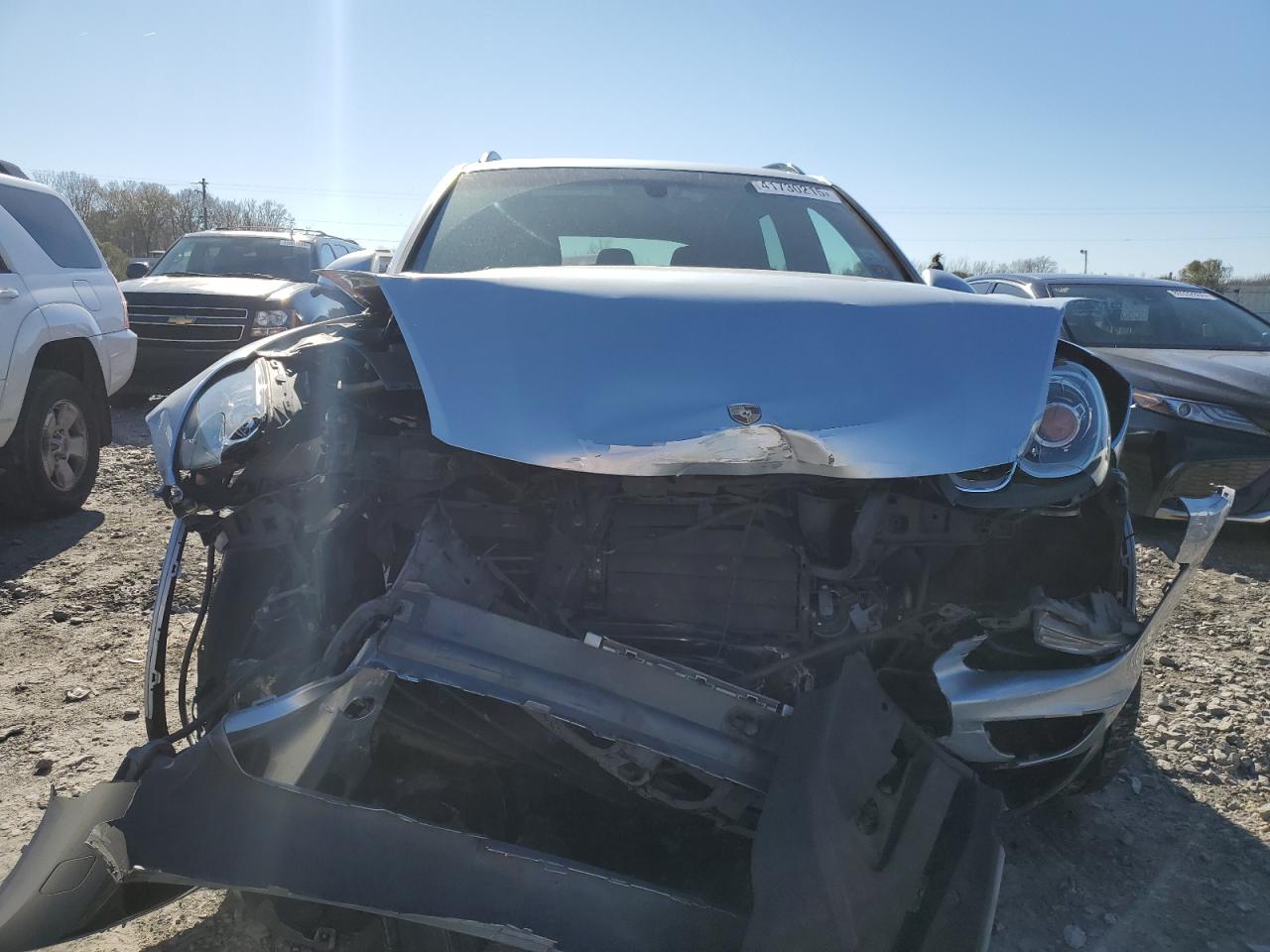 2017 Porsche Cayenne VIN WP1AA2A25HKA83758 Copart auction photo, front end damage thumbnail 6