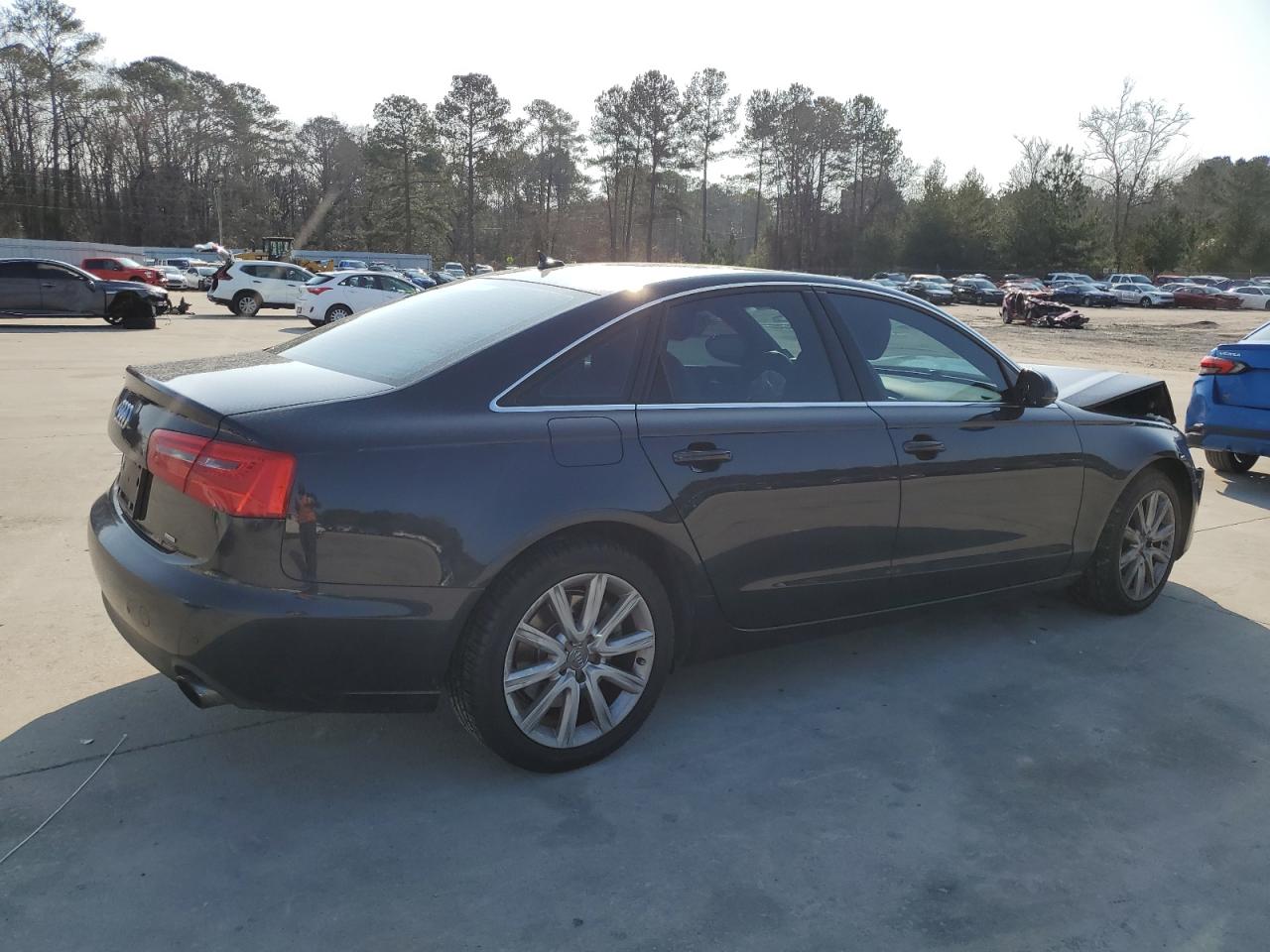 2015 Audi A6 VIN WAUCFAFC5FN008445 Copart auction photo, front end damage thumbnail 3