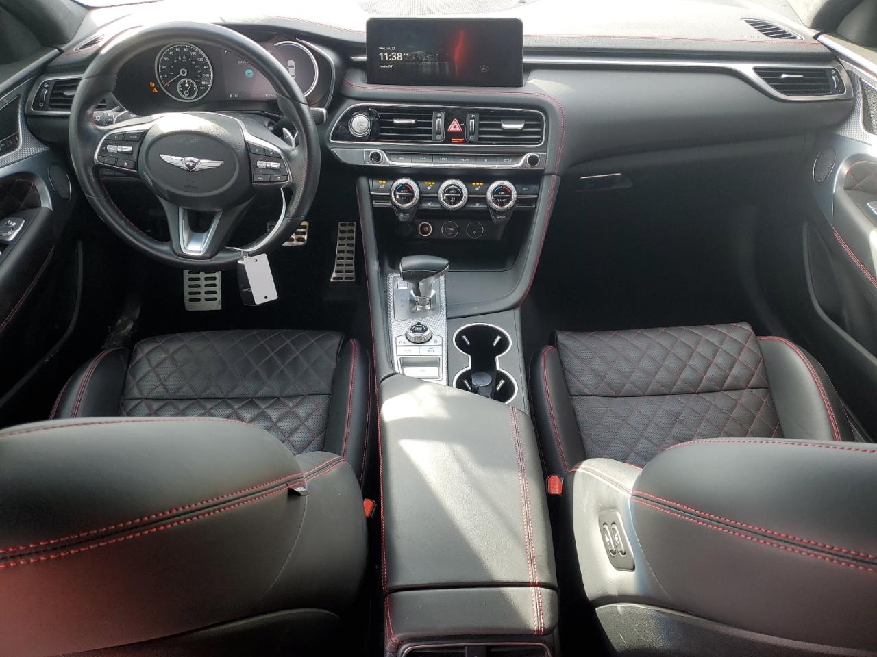 2022 Genesis G70 VIN KMTG54TE0NU092761 Copart auction photo, rear end damage thumbnail 8