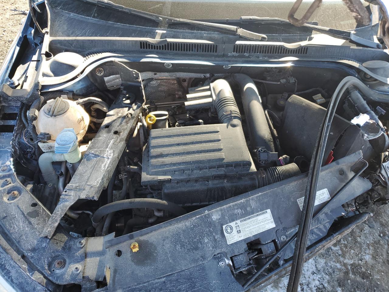 2017 Volkswagen Jetta VIN 3VW167AJ3HM266556 Copart auction photo, front end / side damage thumbnail 11