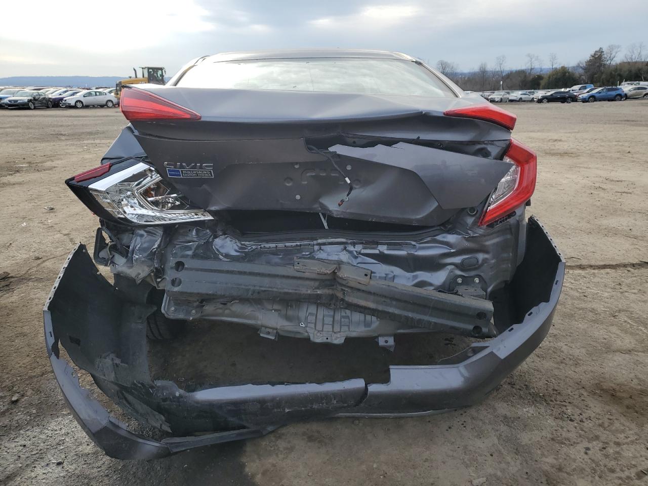 2020 Honda Civic VIN 2HGFC2F63LH587689 Copart auction photo, rear end damage thumbnail 6