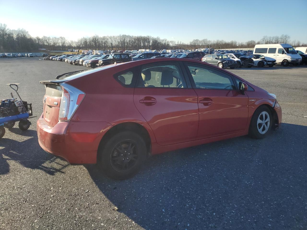 2015 Toyota Prius VIN JTDKN3DU1F0458132 Copart auction photo, all over damage thumbnail 3
