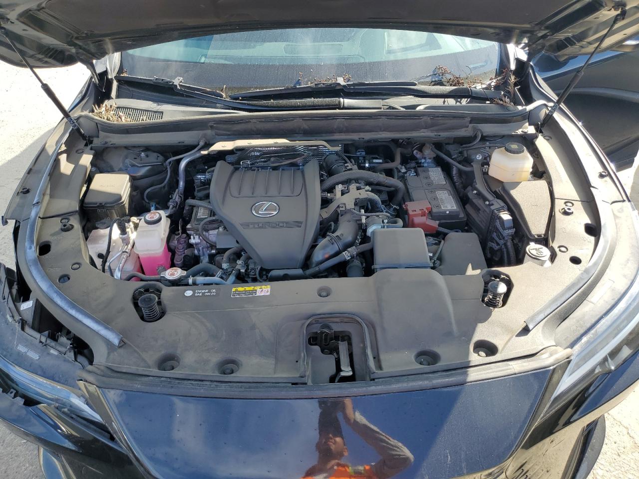 2023 Lexus RX VIN 2T2BAMBA5PC007041 Copart auction photo, undercarriage / front end damage thumbnail 11