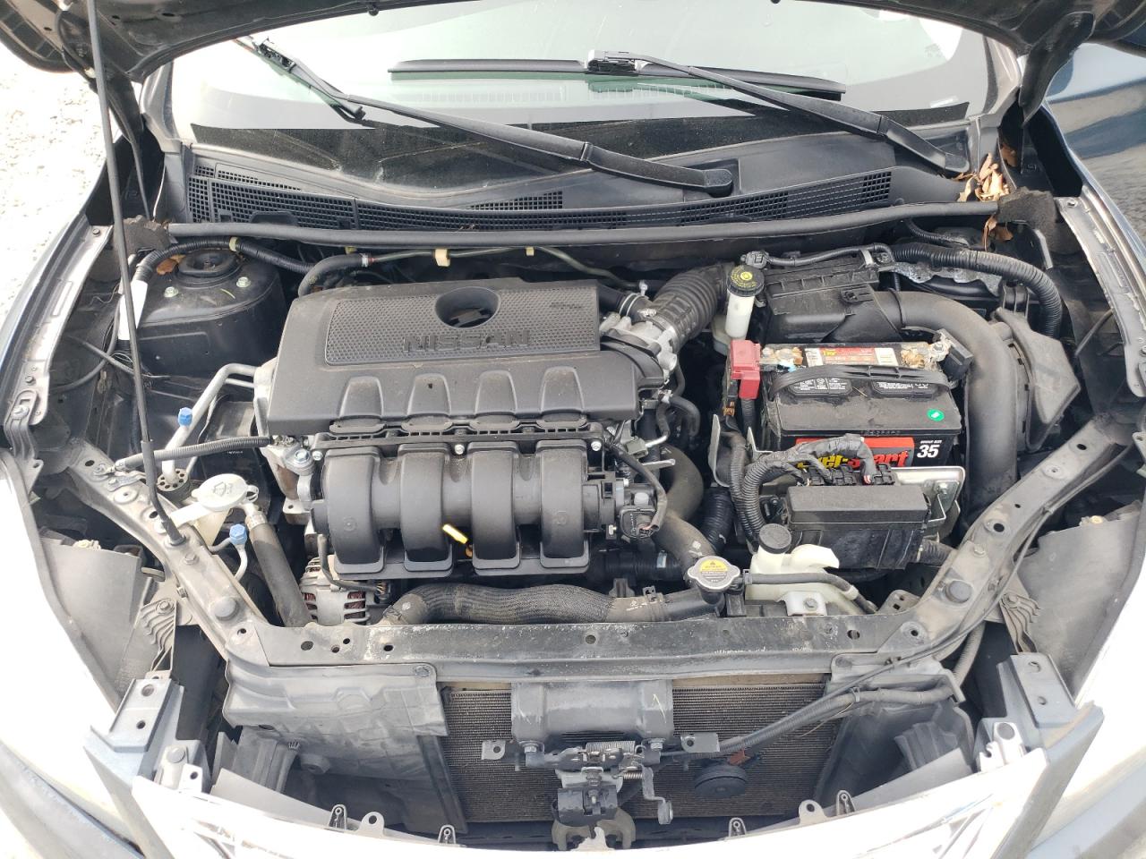 2015 Nissan Sentra VIN 3N1AB7AP6FL681167 Copart auction photo, front end / rear end damage thumbnail 11