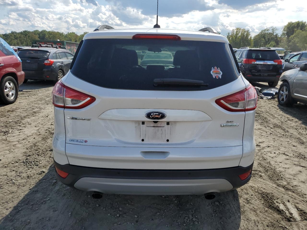 2016 Ford Escape VIN 1FMCU0GX7GUB02950 Copart auction photo, front end / all over damage thumbnail 6