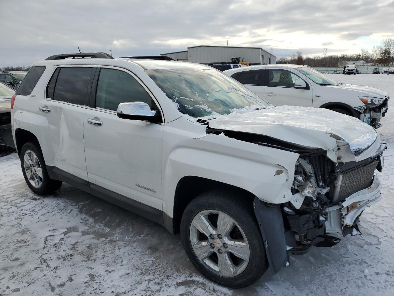 2015 GMC Terrain VIN 2GKFLWE34F6429220 Copart auction photo, front end / side damage thumbnail 4