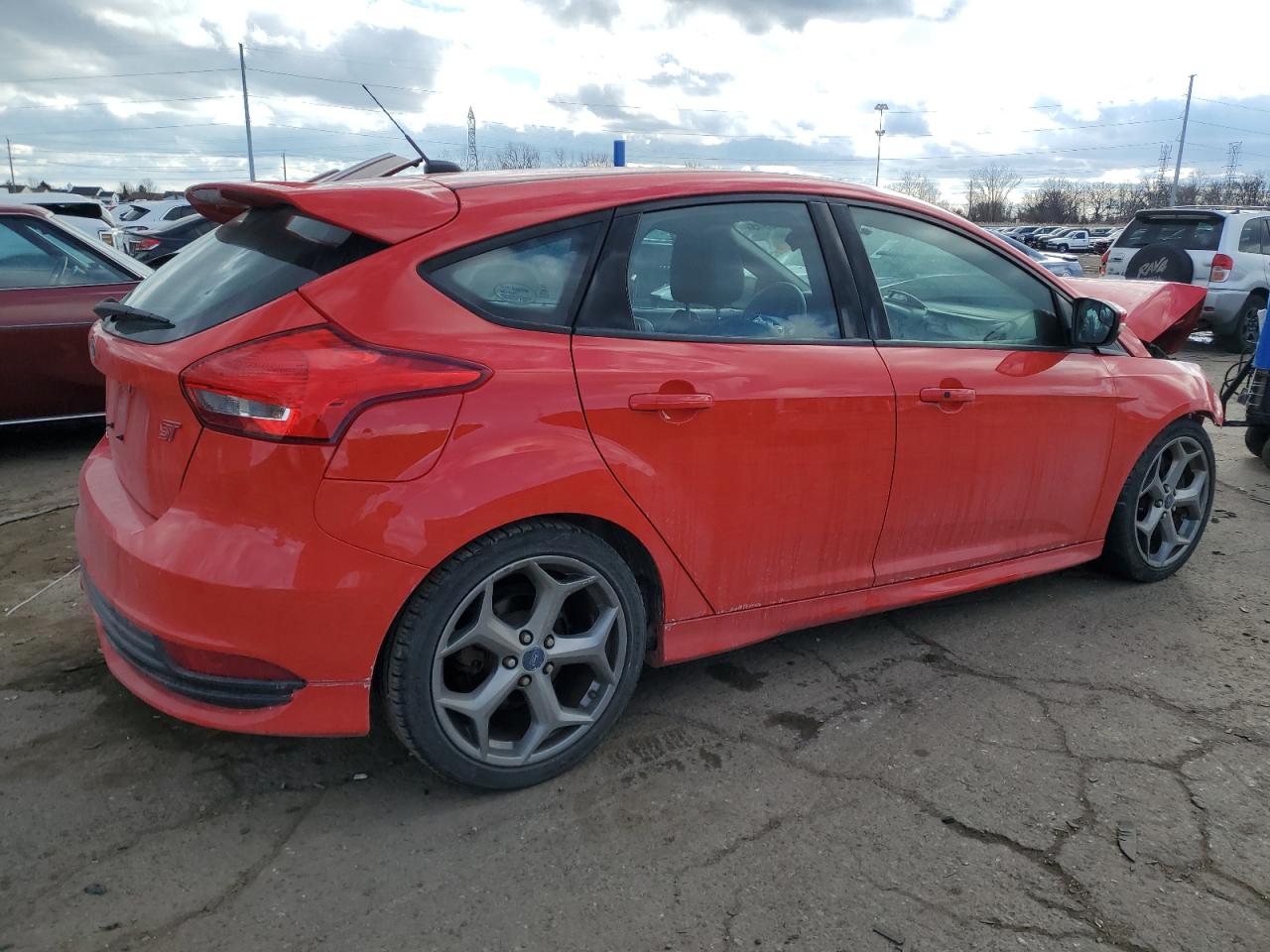 2017 Ford Focus VIN 1FADP3L93HL341045 Copart auction photo, front end damage thumbnail 3