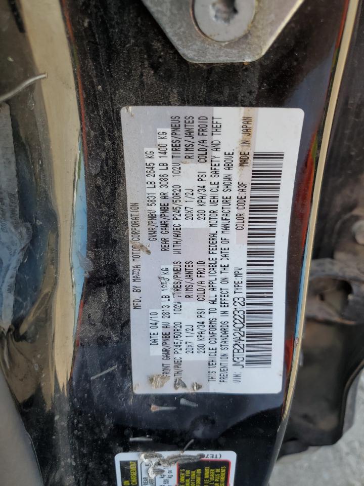 2010 Mazda CX-9 VIN JM3TB2MA2A0223123 Copart auction photo, front end / minor dent/scratches damage thumbnail 13