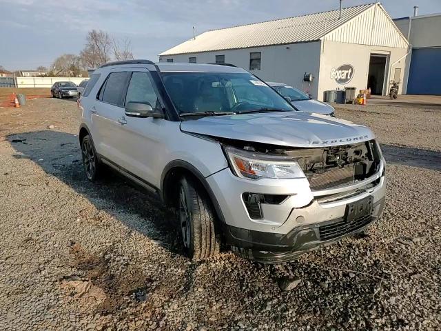 2018 Ford Explorer VIN 1FM5K8D88JGC21185 Copart auction photo, front end / side damage thumbnail 15