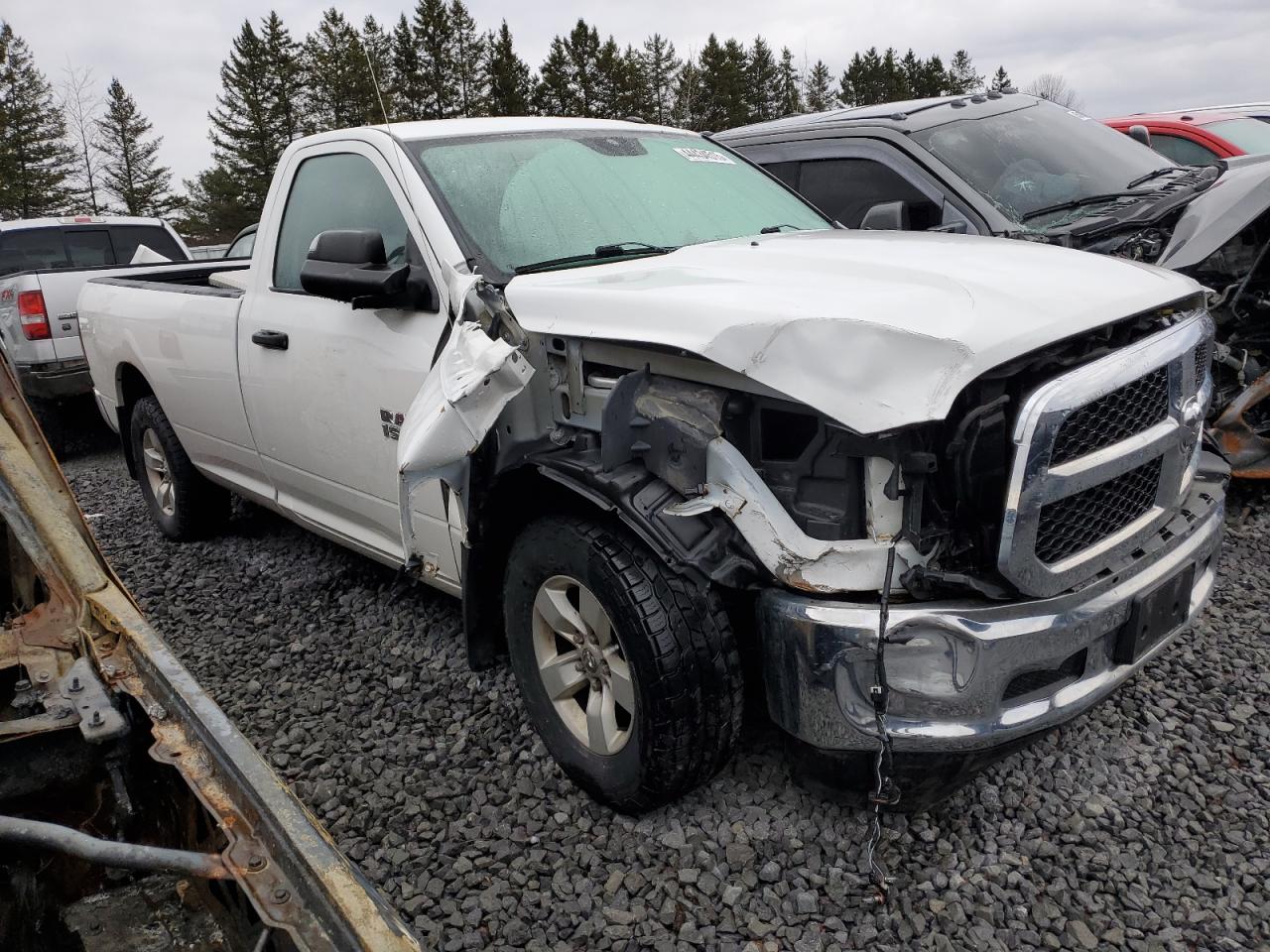 2017 RAM 1500 VIN 3C6JR6DGXHG504641 Copart auction photo, side / front end damage thumbnail 4