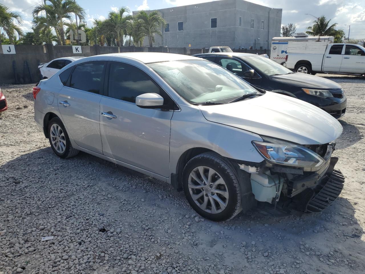 2019 Nissan Sentra VIN 3N1AB7AP0KL603123 Copart auction photo, front end damage thumbnail 4