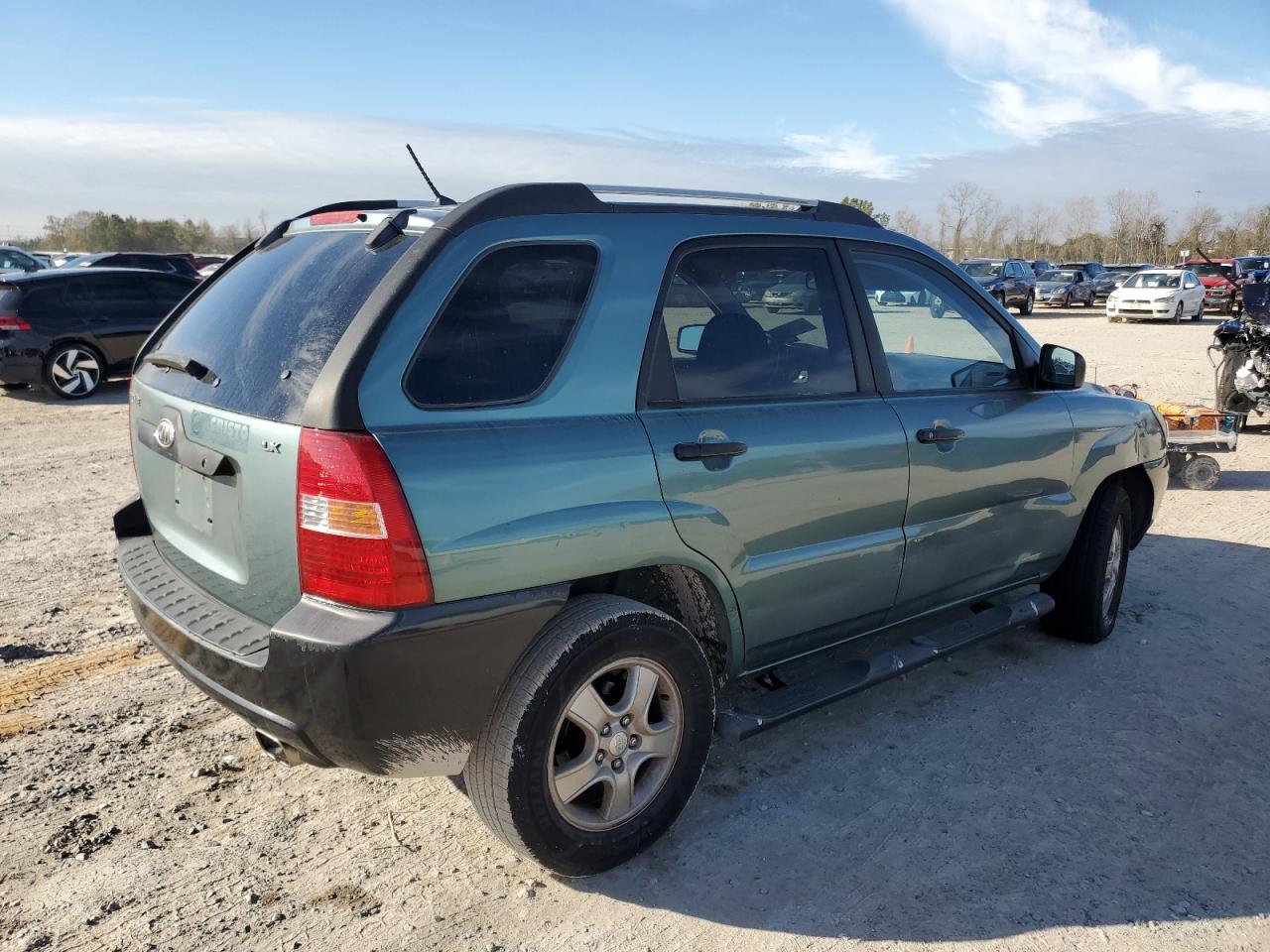 2006 KIA Sportage VIN KNDJF724667196912 Copart auction photo, side damage thumbnail 3