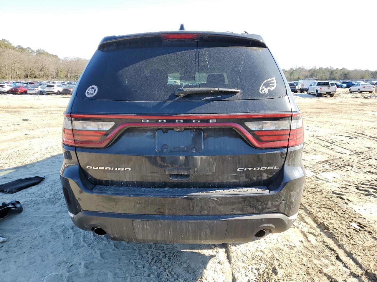 2015 Dodge Durango VIN 1C4RDJEG1FC737626 Copart auction photo, rear end / undercarriage damage thumbnail 6