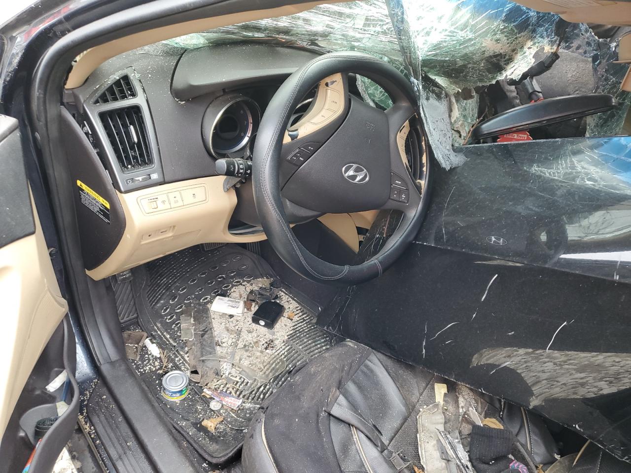 2013 Hyundai Sonata VIN 5NPEB4AC5DH521501 Copart auction photo, front end / all over damage thumbnail 9