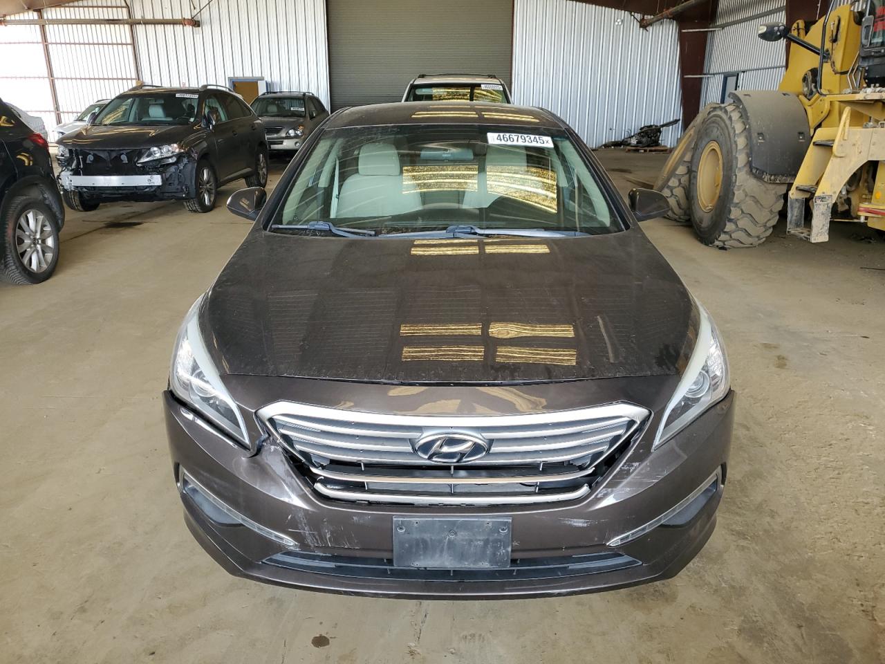 2015 Hyundai Sonata VIN 5NPE24AFXFH106901 Copart auction photo, rear end / front end damage thumbnail 5