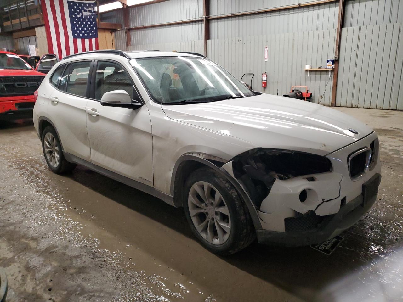 2014 BMW X1 VIN WBAVL1C57EVY14339 Copart auction photo, front end damage thumbnail 4