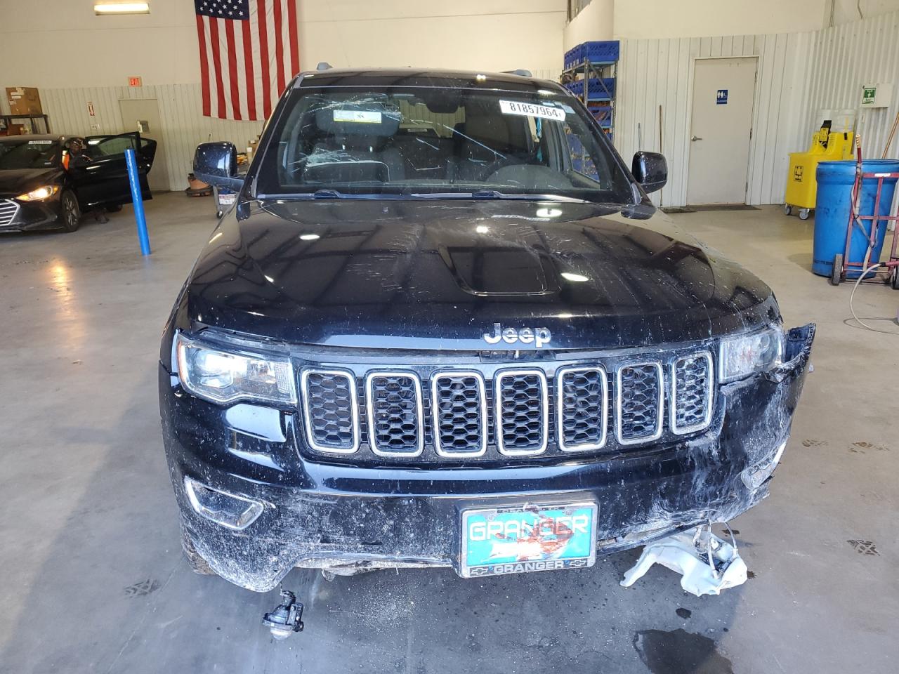 2018 Jeep Grand Cherokee VIN 1C4RJEAG1JC438328 Copart auction photo, front end / minor dent/scratches damage thumbnail 5