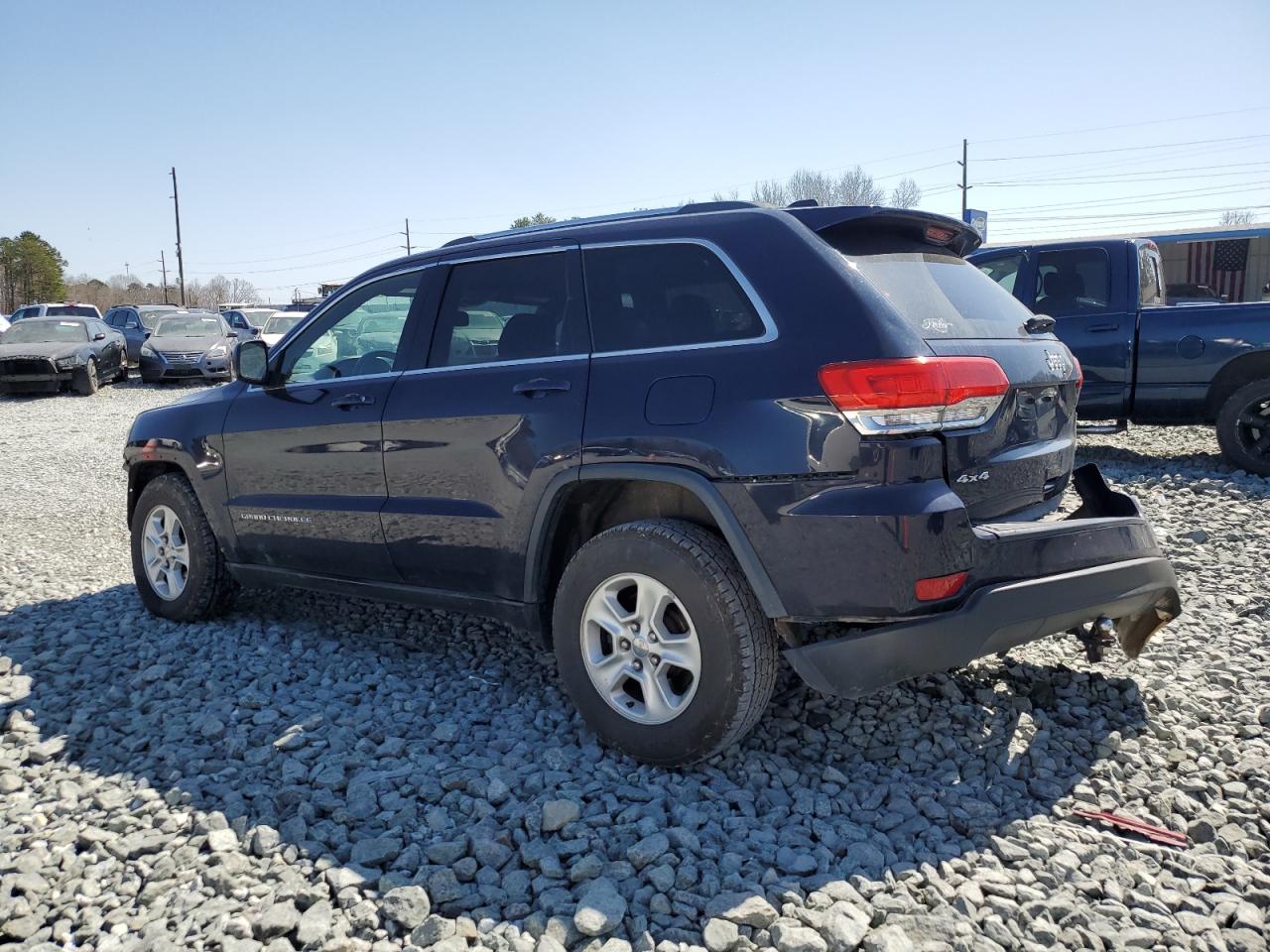 2014 Jeep Grand Cherokee VIN 1C4RJFAG2EC392200 Copart auction photo, front end / rear end damage thumbnail 2
