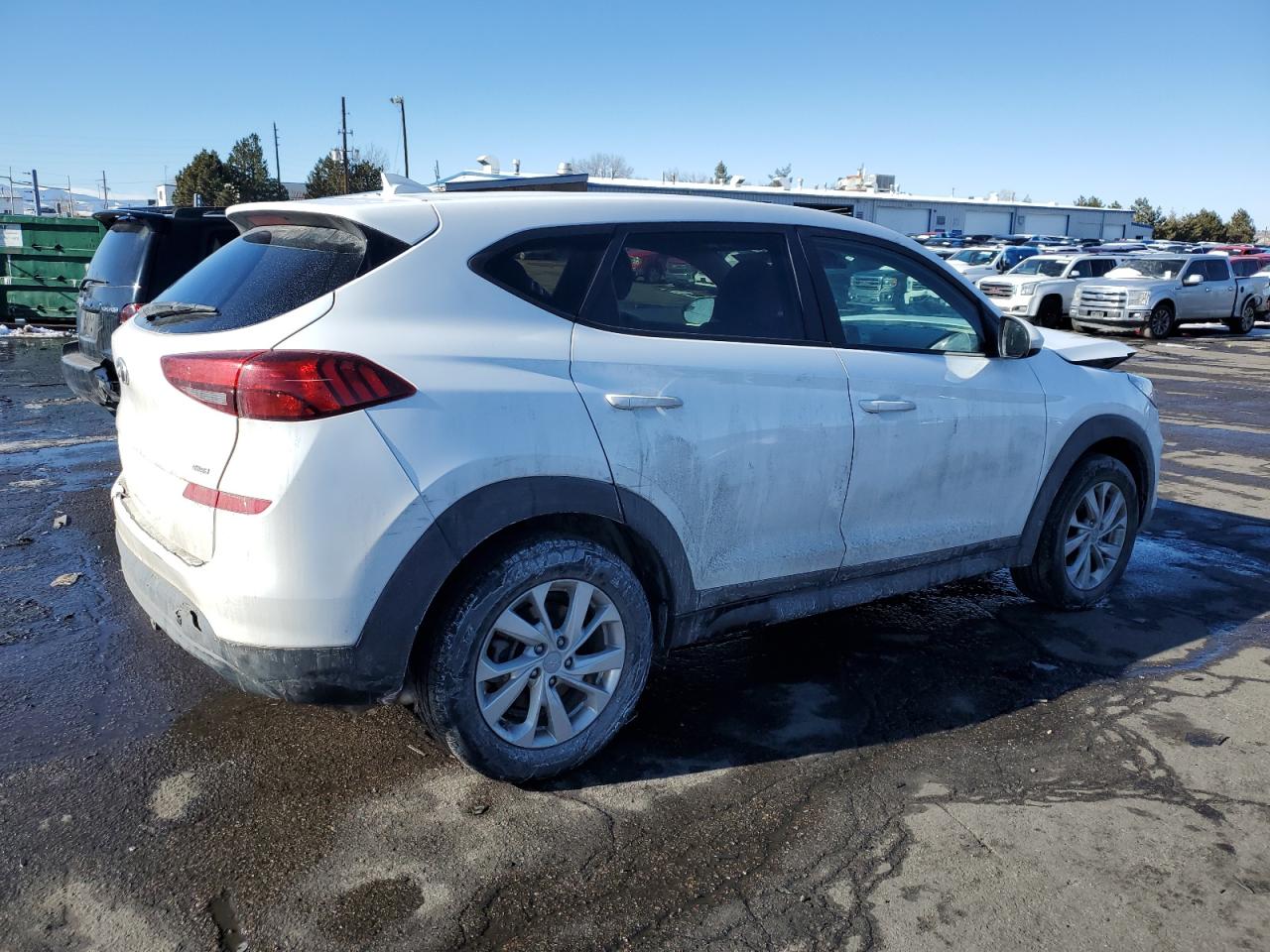 2020 Hyundai Tucson VIN KM8J2CA42LU104919 Copart auction photo, front end / rear end damage thumbnail 3