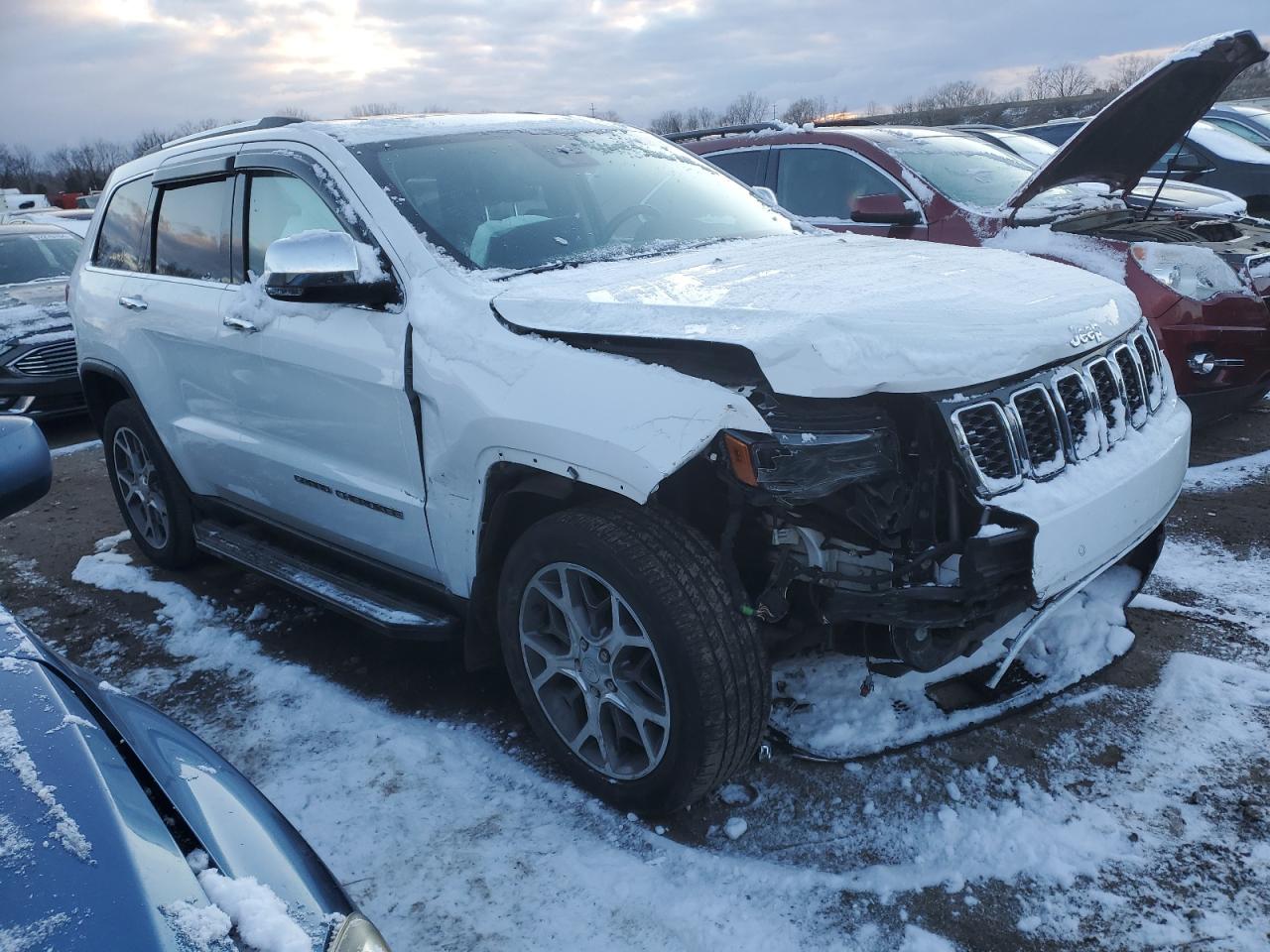 2019 Jeep Grand Cherokee VIN 1C4RJFBG8KC845746 Copart auction photo, front end / side damage thumbnail 4