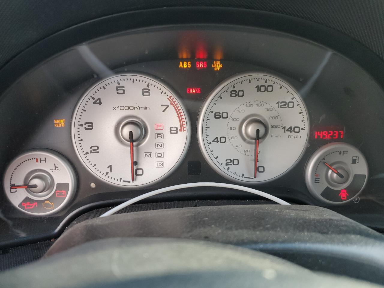 2002 Acura RSX VIN JH4DC54892C010967 Copart auction photo, all over damage thumbnail 9