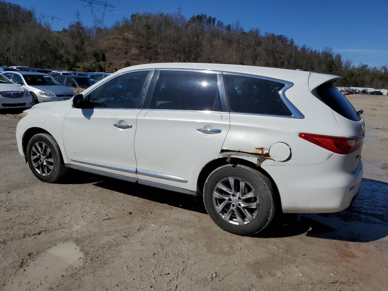 2013 Infiniti JX VIN 5N1AL0MM0DC302557 Copart auction photo, rear end damage thumbnail 2