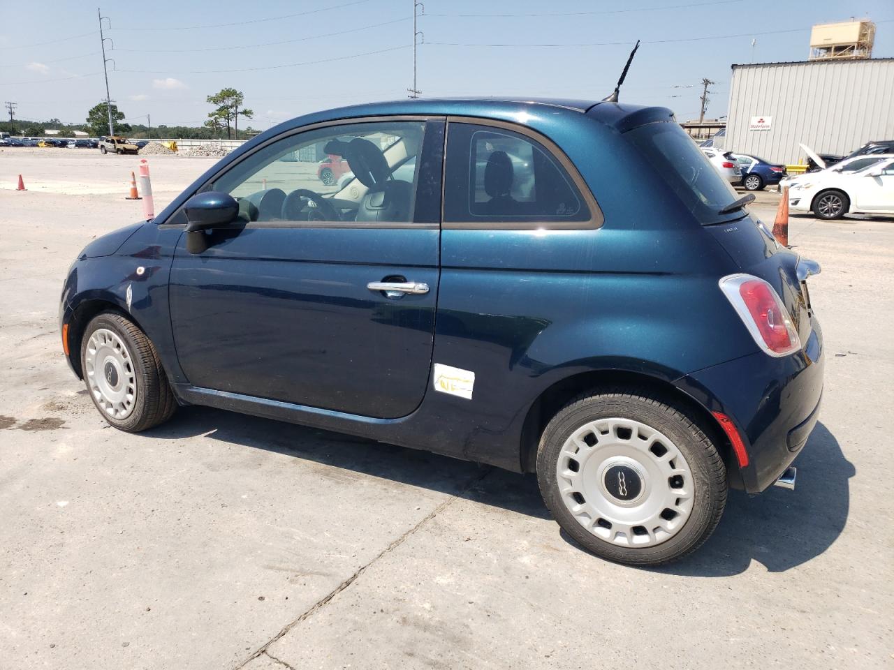 2015 Fiat 500 VIN 3C3CFFAR3FT545346 Copart auction photo, water/flood damage thumbnail 2