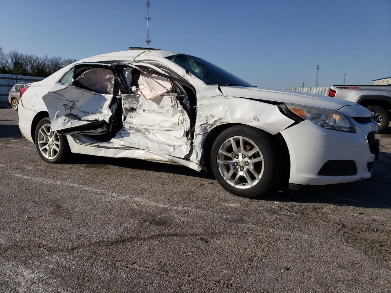2014 Chevrolet Malibu VIN 1G11C5SLXEF270298 Copart auction photo, side / hail damage thumbnail 4
