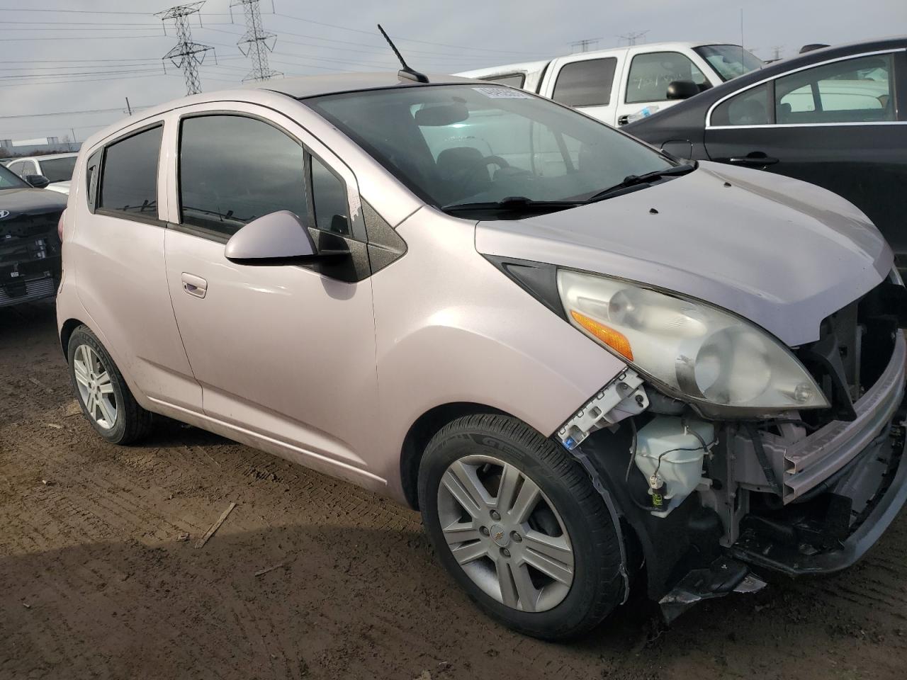 2013 Chevrolet Spark VIN KL8CB6S90DC608037 Copart auction photo, front end / minor dent/scratches damage thumbnail 4