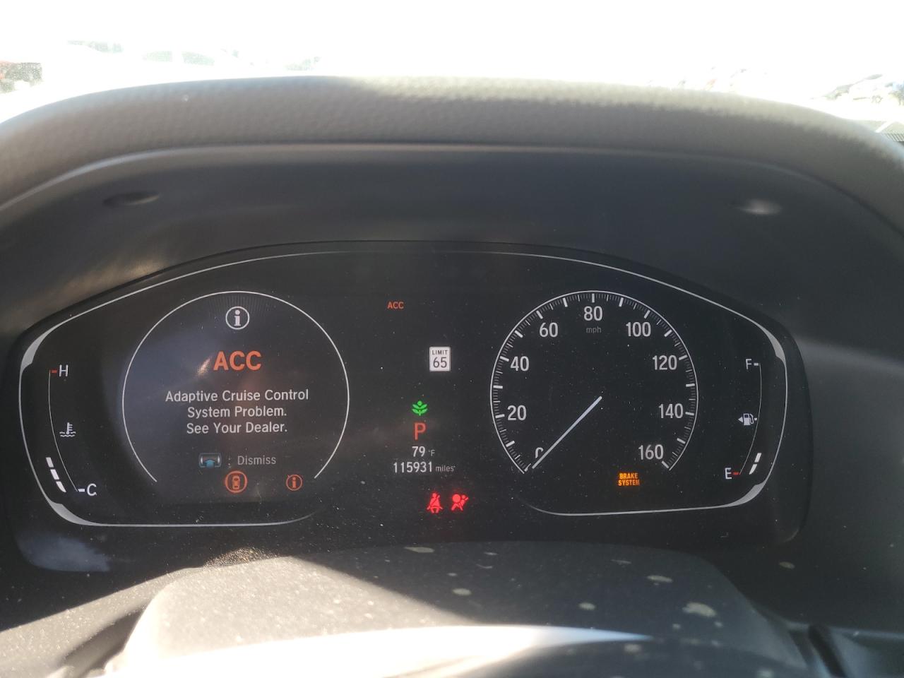 2020 Honda Accord VIN 1HGCV1F34LA107106 Copart auction photo, front end damage thumbnail 9