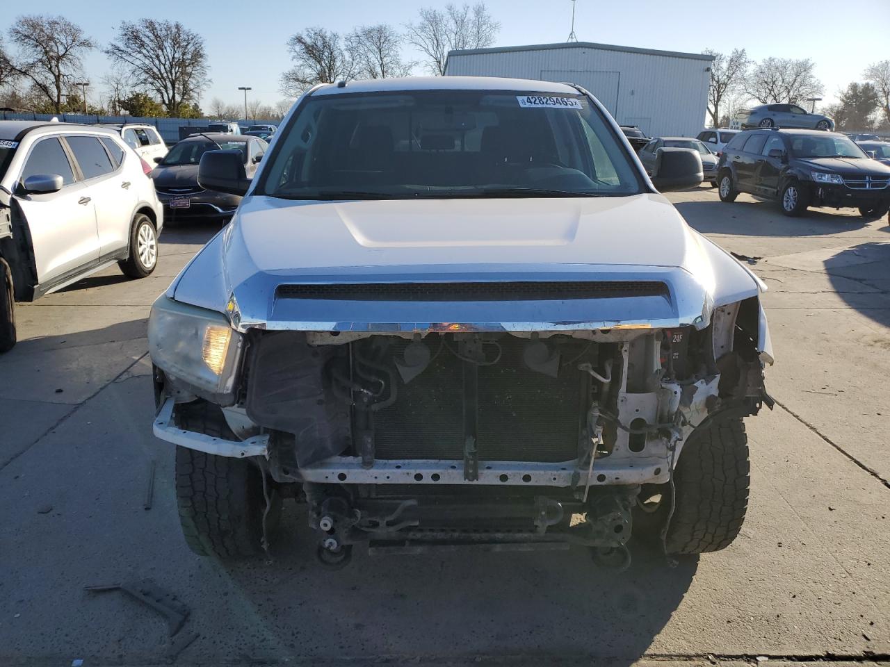 2014 Toyota Tundra VIN 5TFDY5F19EX348725 Copart auction photo, front end damage thumbnail 5