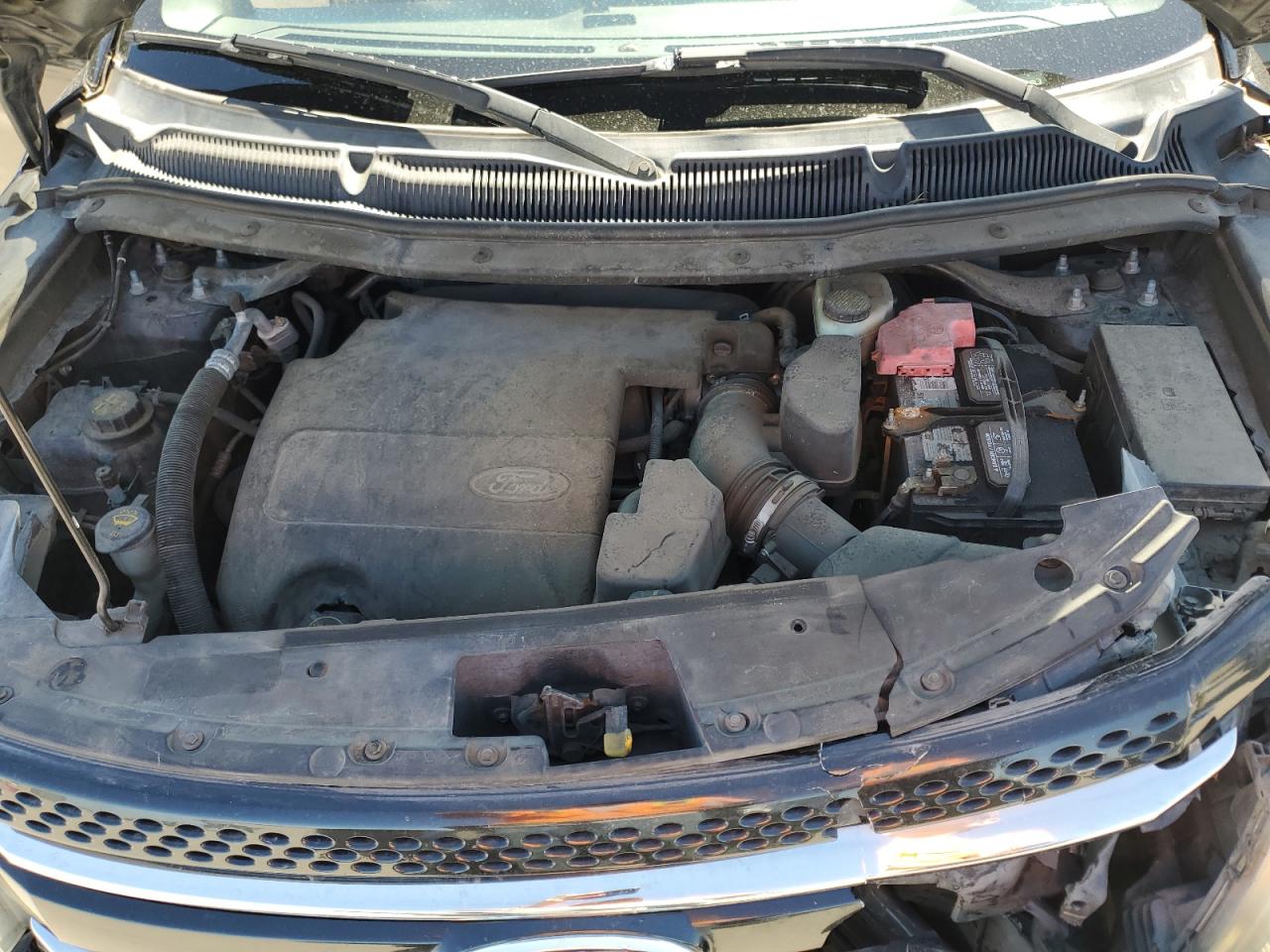 2015 Ford Explorer VIN 1FM5K7F82FGA41392 Copart auction photo, front end / hail damage thumbnail 13