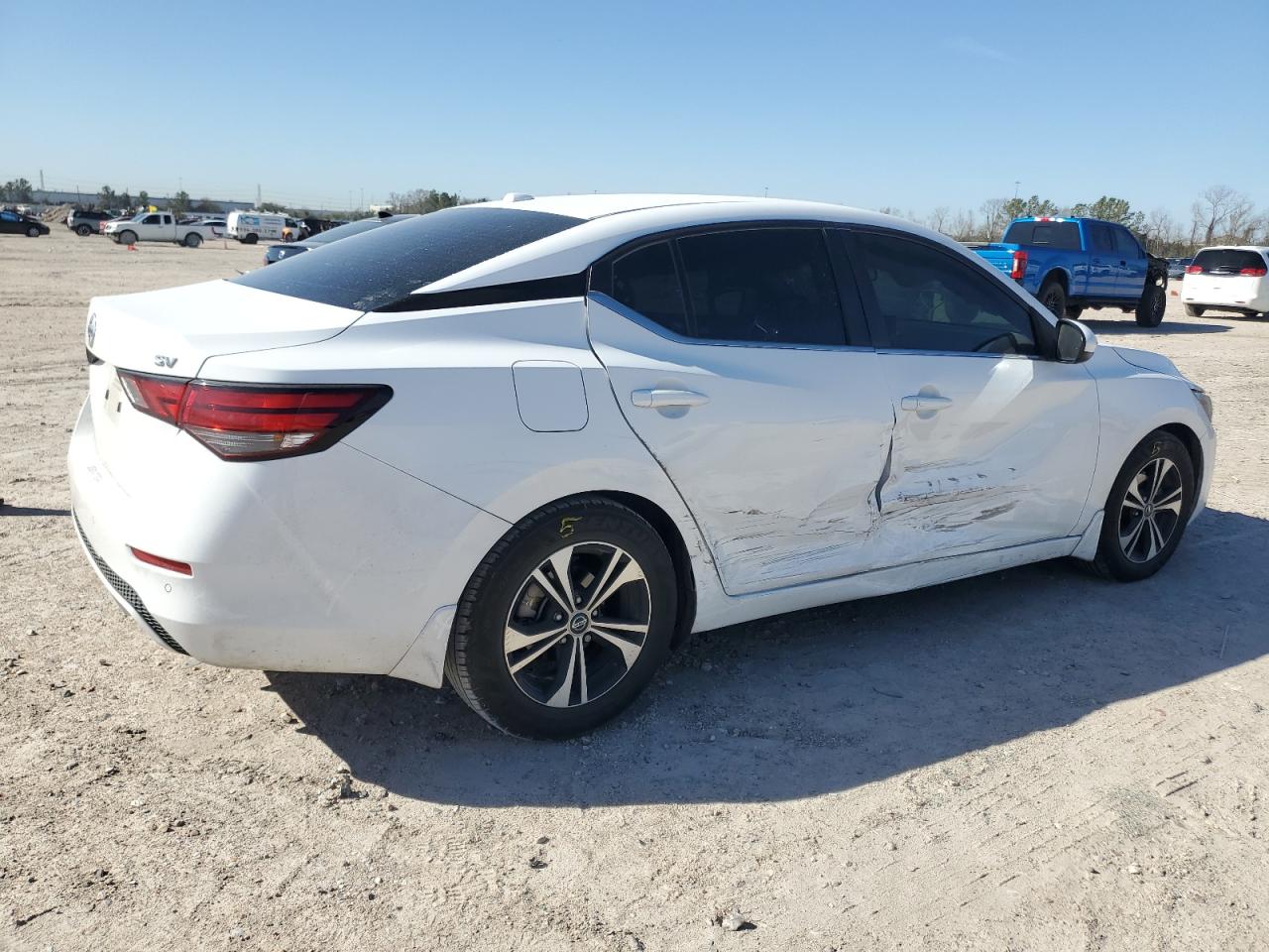 2022 Nissan Sentra VIN 3N1AB8CV1NY236032 Copart auction photo, side / minor dent/scratches damage thumbnail 3