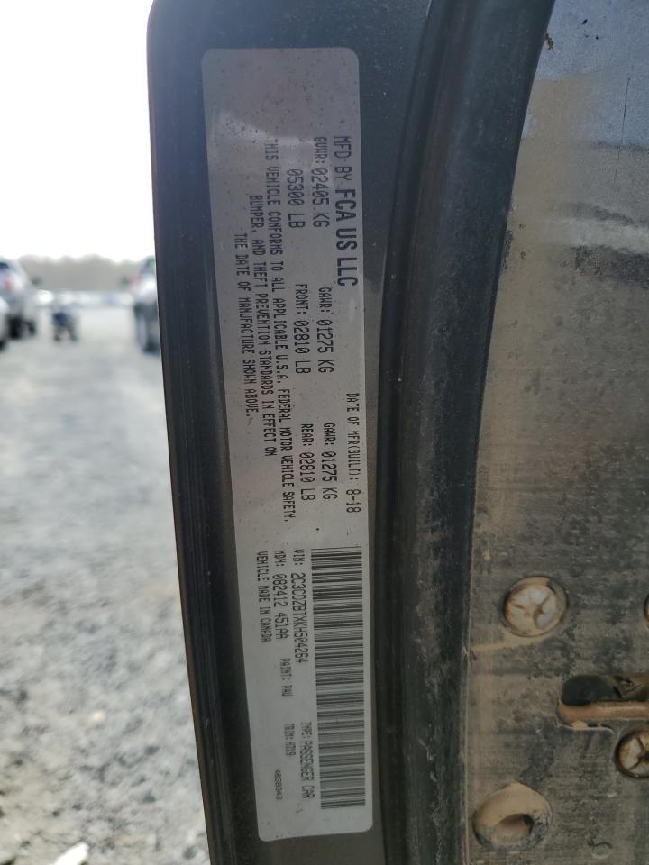 2019 Dodge Challenger VIN 2C3CDZBTXKH504264 Copart auction photo, water/flood / mechanical damage thumbnail 13