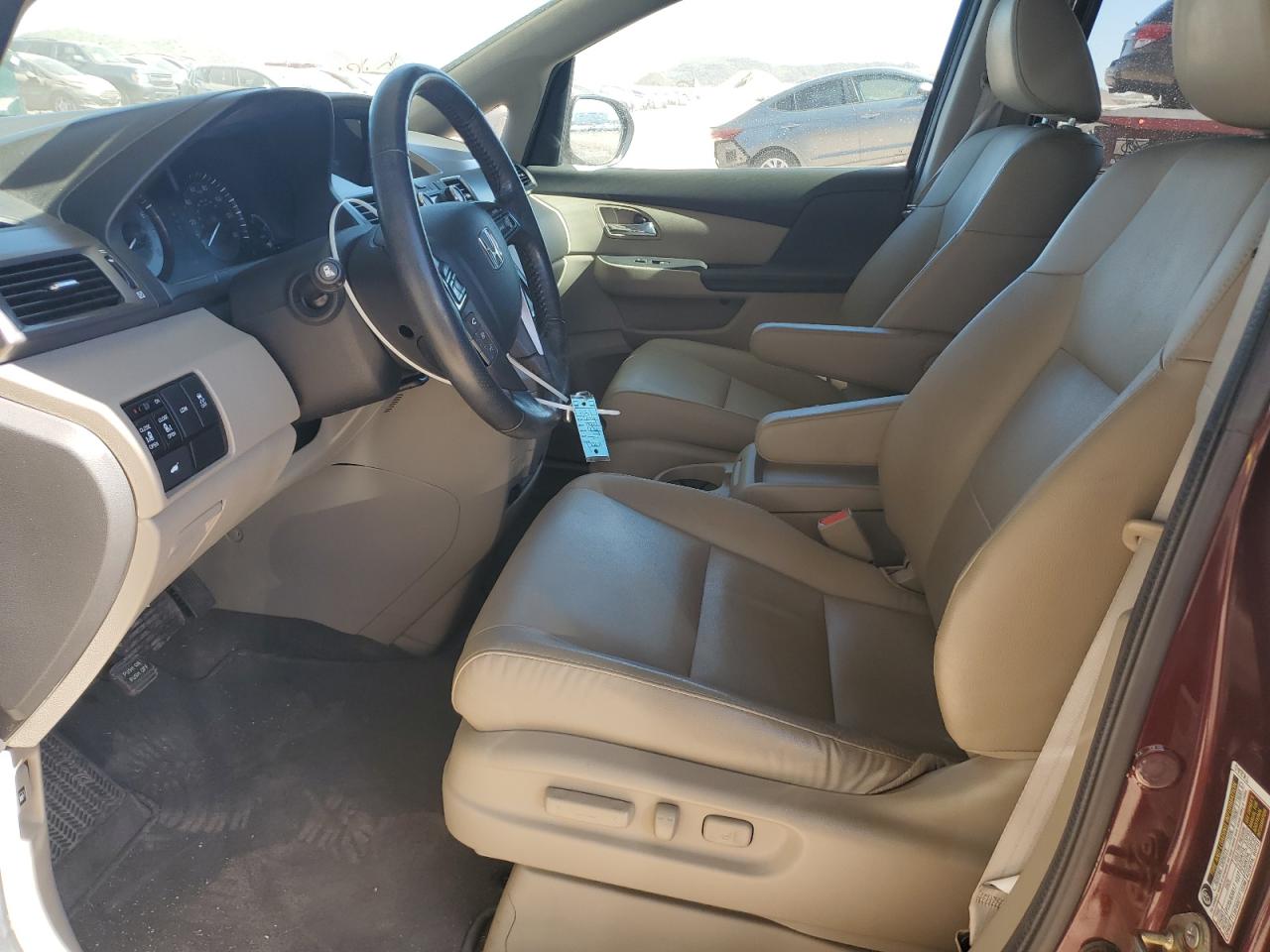 2014 Honda Odyssey VIN 5FNRL5H64EB080917 Copart auction photo, front end / side damage thumbnail 7