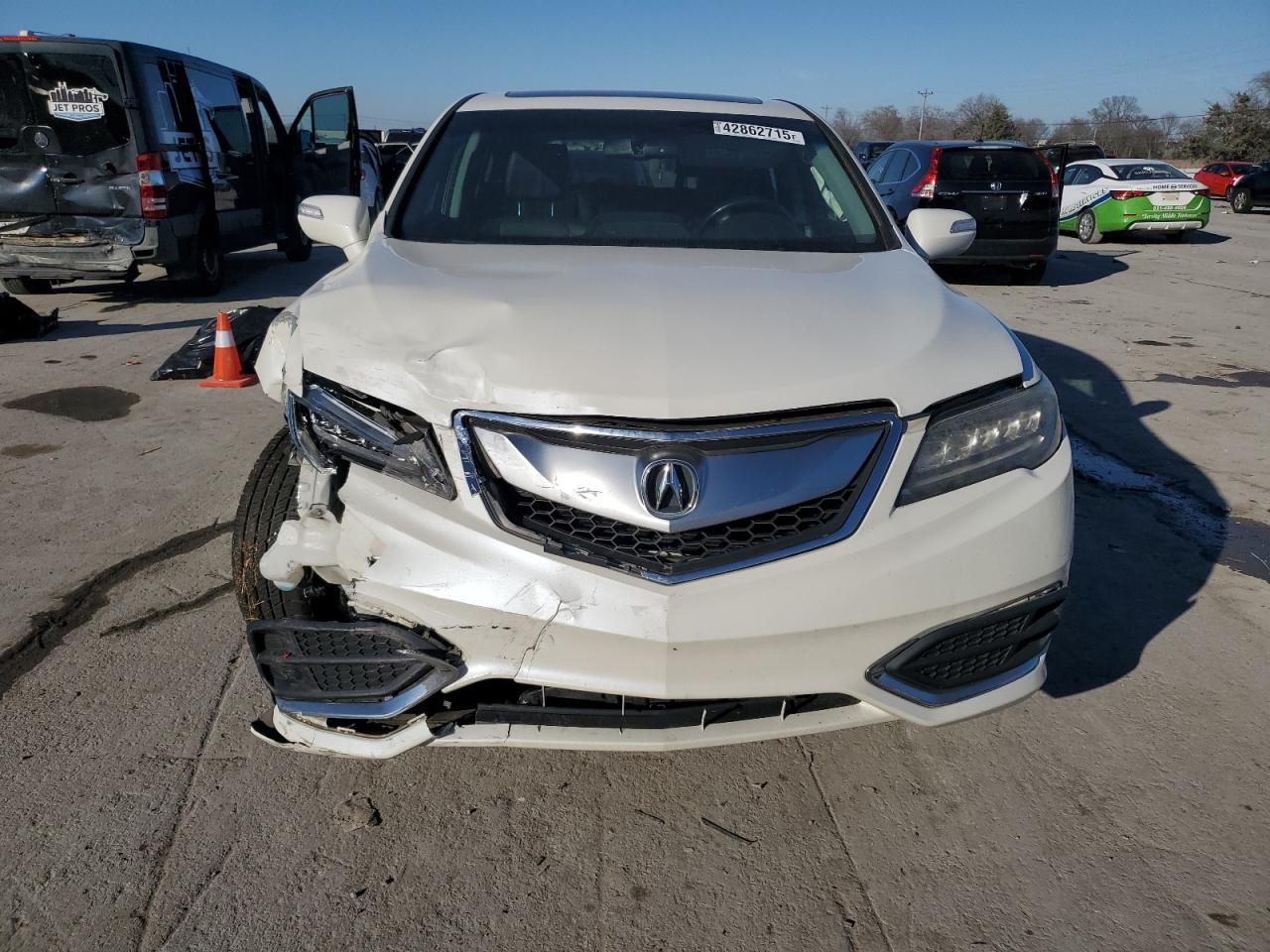 2018 Acura RDX VIN 5J8TB4H52JL022047 Copart auction photo, all over damage thumbnail 5