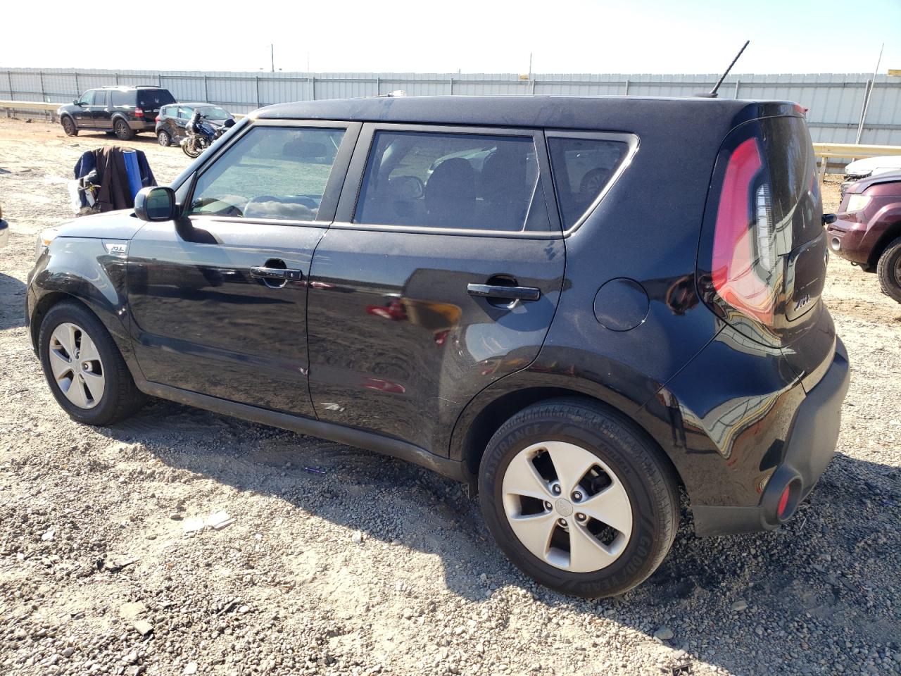 2016 KIA Soul VIN KNDJN2A21G7344973 Copart auction photo, front end / side damage thumbnail 2
