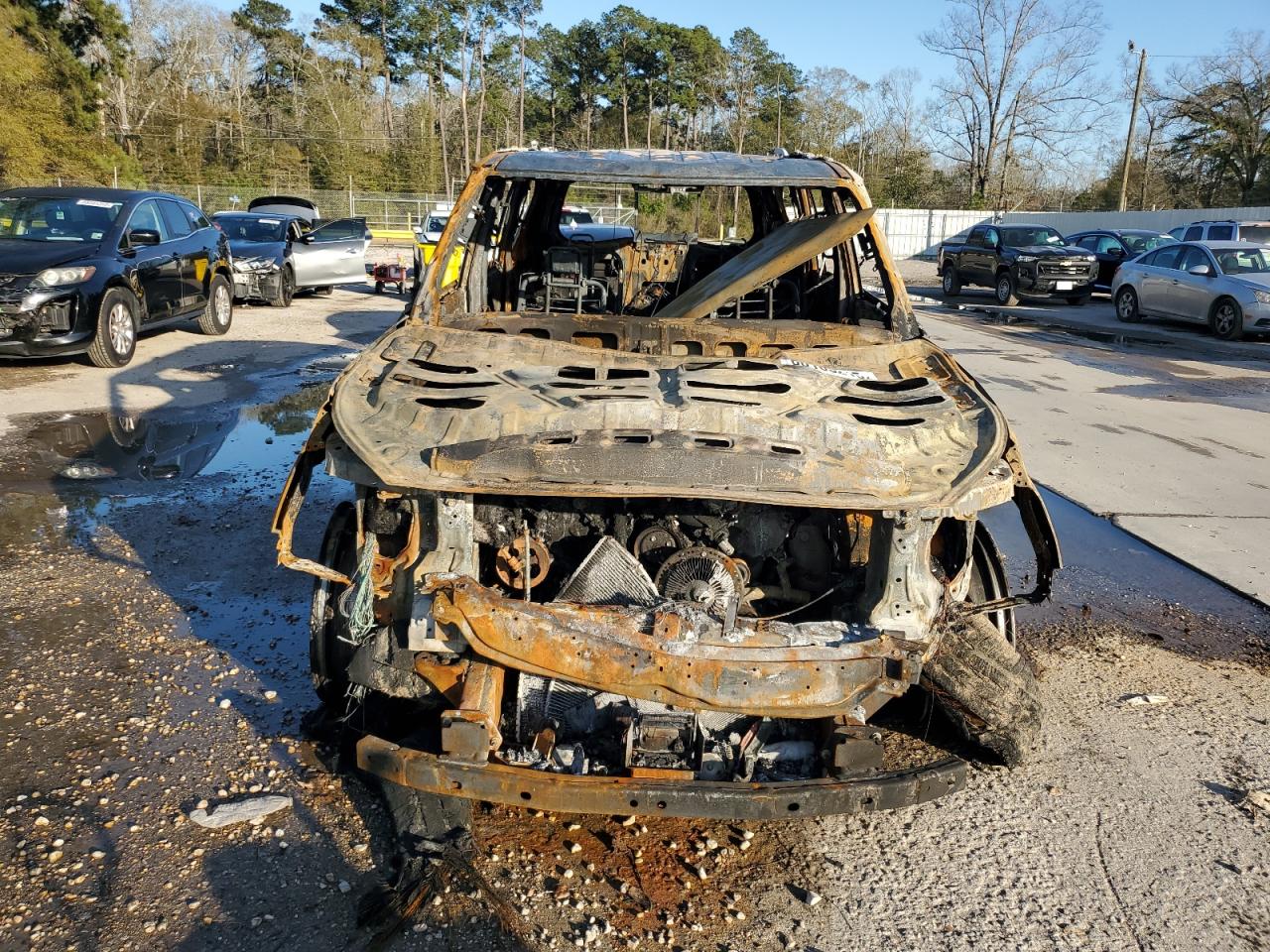 2015 Infiniti QX80 VIN JN8AZ2NF4F9573009 Copart auction photo, burn damage thumbnail 5
