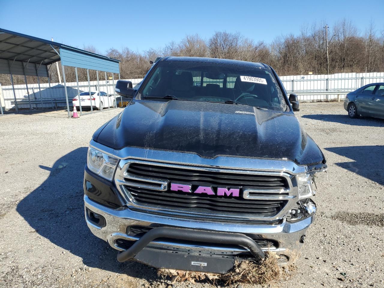 2021 RAM 1500 VIN 1C6RRFBG9MN553336 Copart auction photo, side / front end damage thumbnail 5
