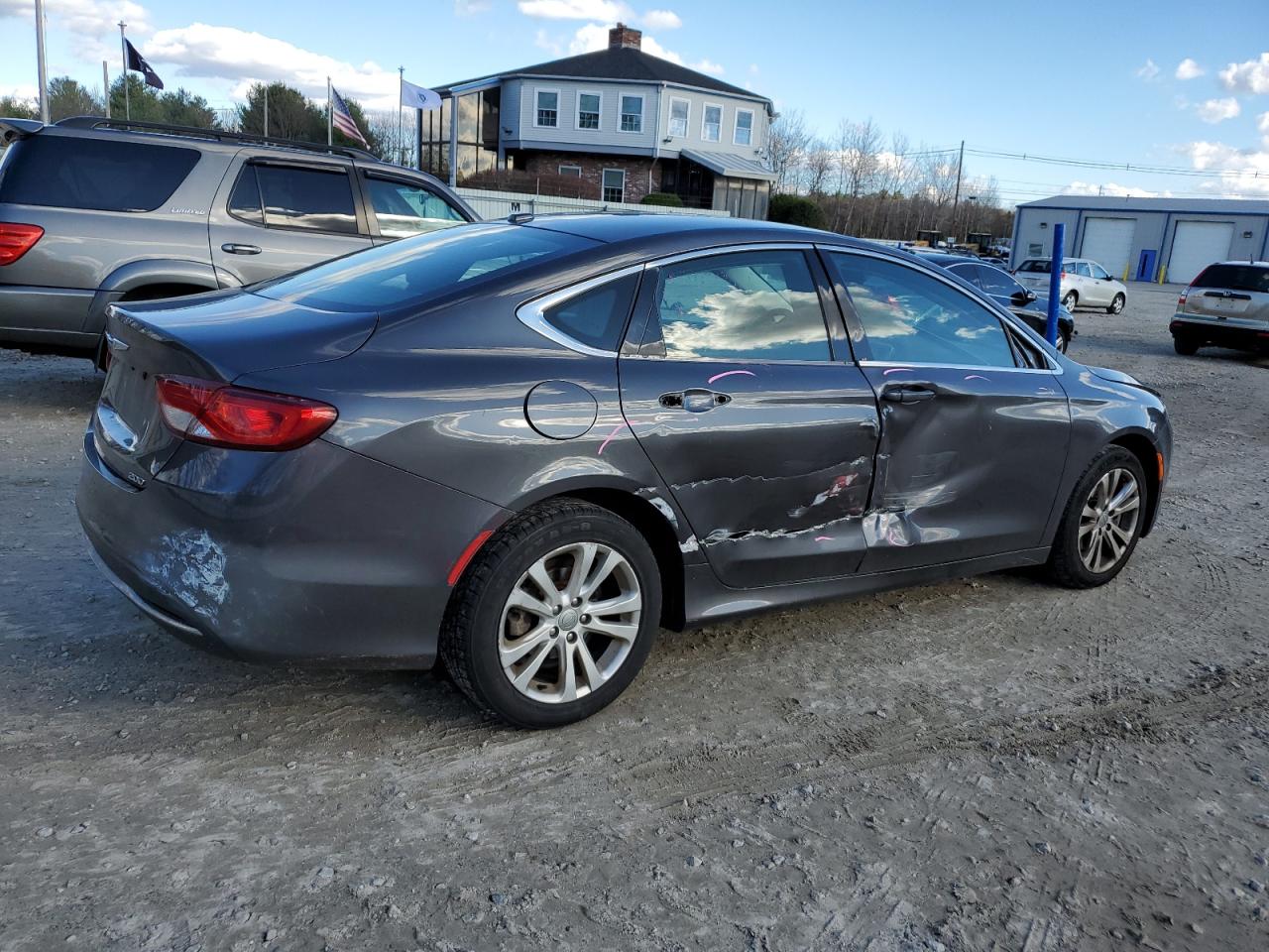 2015 Chrysler 200 VIN 1C3CCCAB6FN746703 Copart auction photo, side damage thumbnail 3