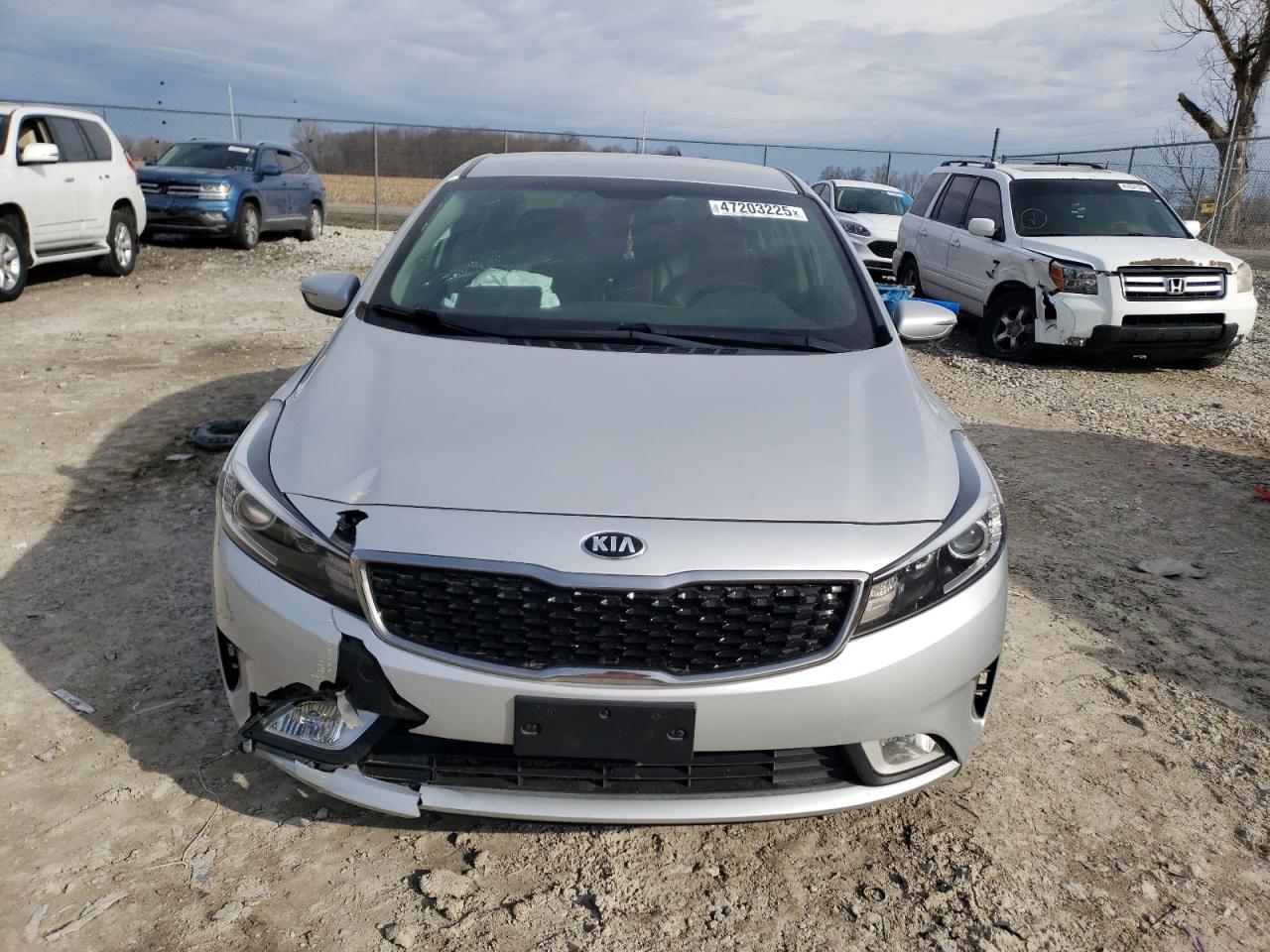 2017 KIA Forte VIN 3KPFL4A82HE102447 Copart auction photo, side / front end damage thumbnail 5