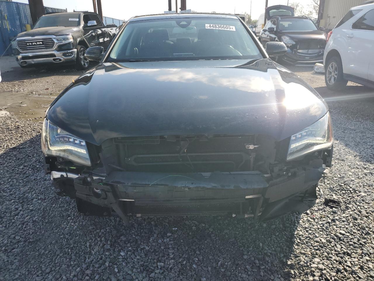 2014 Audi A8 VIN WAUAGAFD6EN011916 Copart auction photo, front end / rear end damage thumbnail 5