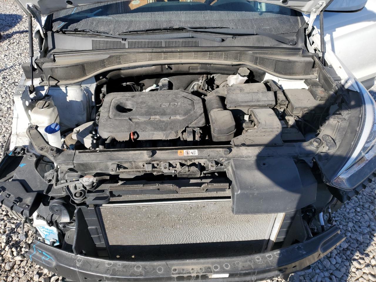 2018 Hyundai Santa Fe VIN 5XYZU3LB1JG556565 Copart auction photo, front end / side damage thumbnail 12