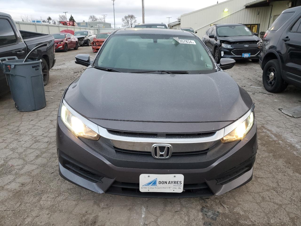 2017 Honda Civic VIN 2HGFC2F73HH574618 Copart auction photo, all over damage thumbnail 5