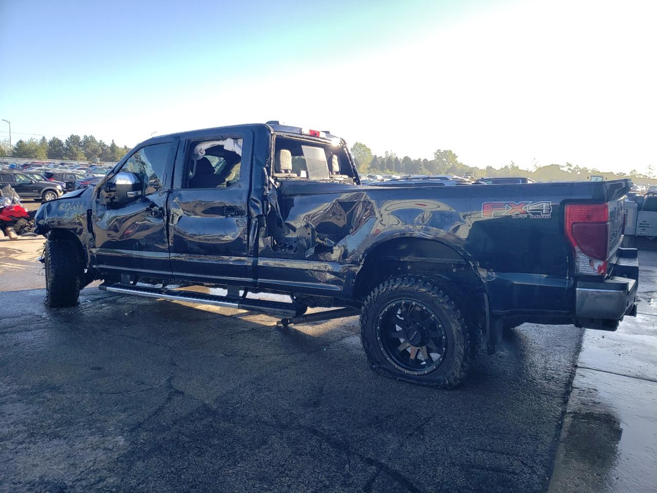 2022 Ford F350 VIN 1FT7W3BN2NED53597 Copart auction photo, rollover damage thumbnail 2