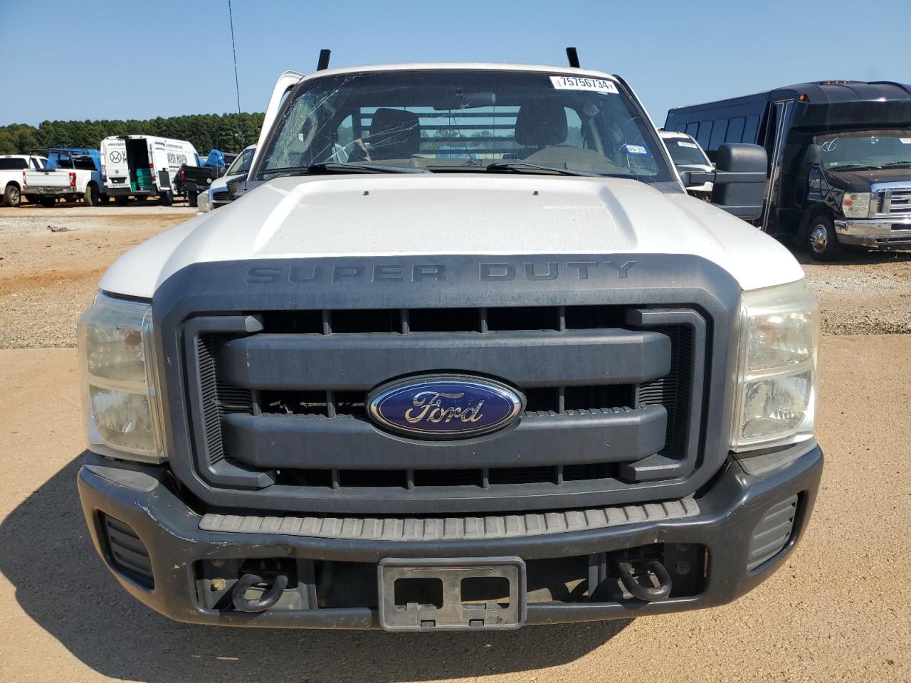 2012 Ford F250 VIN 1FTBF2A69CEB42988 Copart auction photo, side / front end damage thumbnail 5
