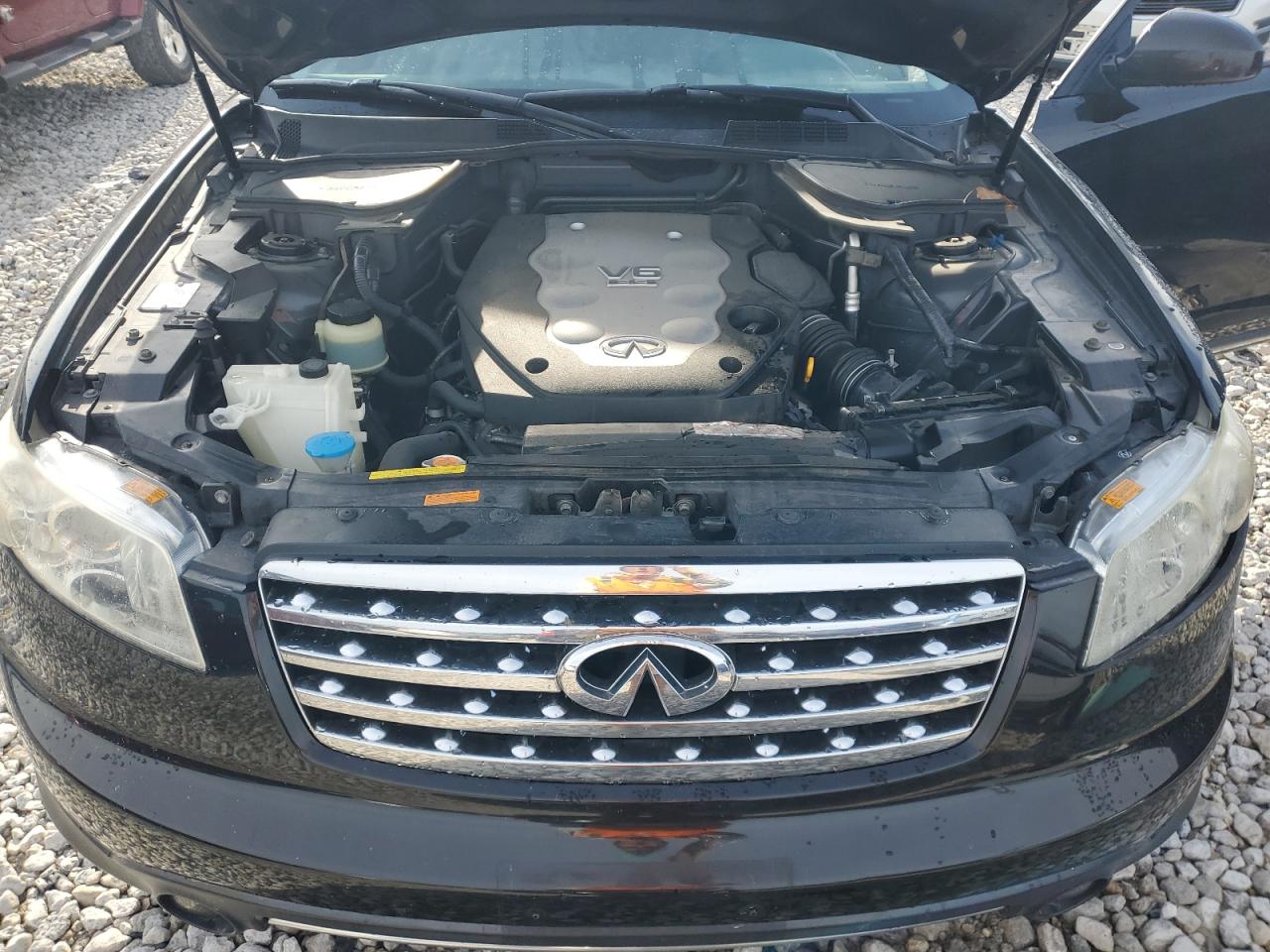 2006 Infiniti FX VIN JNRAS08W86X207484 Copart auction photo, front end / side damage thumbnail 12