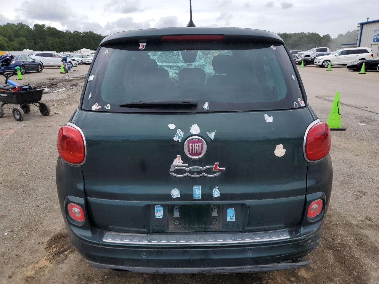 2014 Fiat 500 VIN ZFBCFABH9EZ021892 Copart auction photo, front end / side damage thumbnail 6